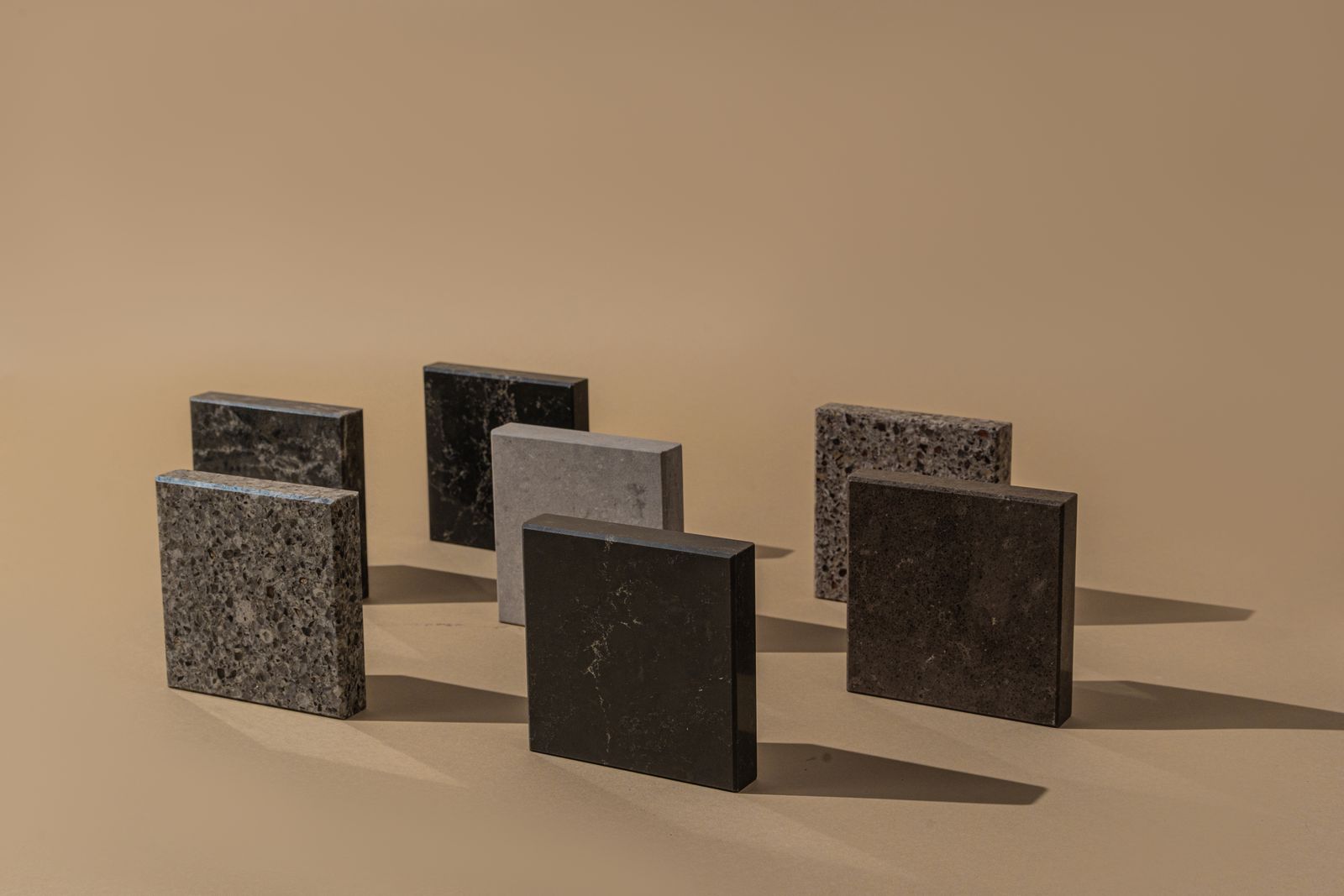 Stone & surfaces samples in the Still Water studio